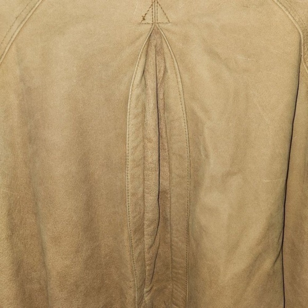 Marlboro Adventure Team Leather Bomber Jacket Map Lined Western Style VTG XL - Picture 13 of 16